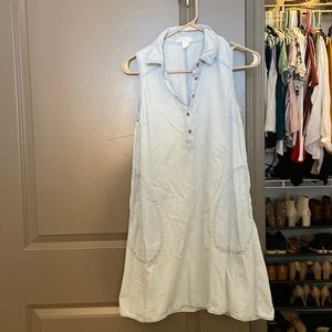 Chambray shift dress